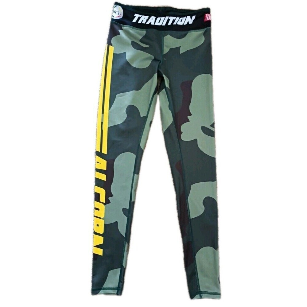 Alcorn State University ASU Camouflage Tights Women Size Small Atlanta HBCU